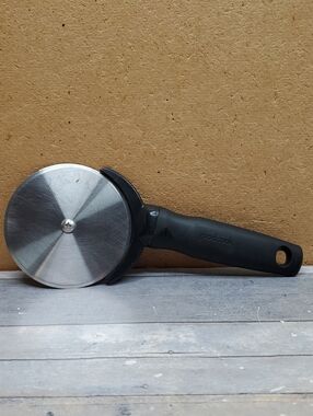 GoodCook Pizza Wheel Cutter - Black Handle, Stainless Steel Blade
